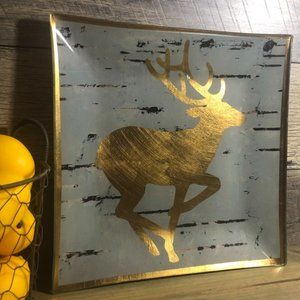Paul Michael Company Decorative Deer Plate